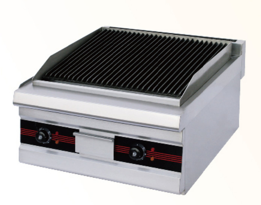 220V-240V 철 라바 바위 그릴 은과 흰색 디지털 제어판