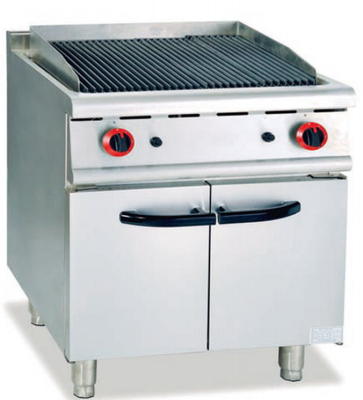 220V-240V 철 라바 바위 그릴 은과 흰색 디지털 제어판