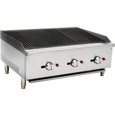 은과 흰색 220V-240V 철 라바 바위 굽기 디지털 제어판 온도 500 ~ 700도