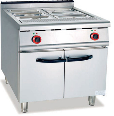 레스토랑 전기 수프 온기 Bain Marie 220-240V 50Hz 0°C~100°C 은 요리 장비