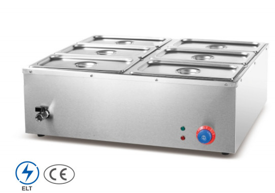 상업용 스테인리스 스틸 바인 마리 소프 가열 0-100 °C 220-240V 전기 연료
