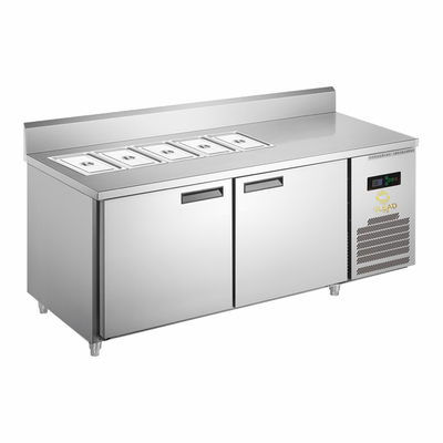 410L 산업 냉각 장비 온도 5-18C/0-5C 효율 390W 전원 장치 피자 캐비닛/살라드 캐비닛