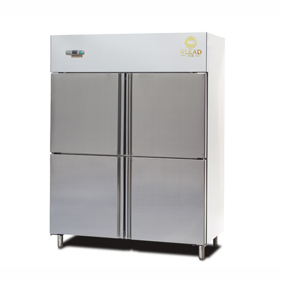 산업용 냉장장고 600L 냉장고 2 개의 반문 220-240V / 1PH / 50HZ 냉장기