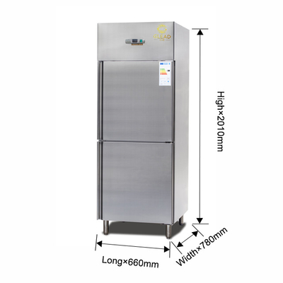 산업용 냉장장고 600L 냉장고 2 개의 반문 220-240V / 1PH / 50HZ 냉장기