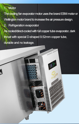 산업용 Ss304 냉장 장치 150L 용량 5°C ~ -0°C 온도 범위