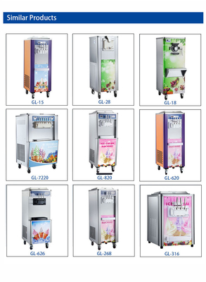 2x1.8L 냉동 탱크를 갖춘 냉장 보관 냉장 장치 시간당 200-300 CUPS