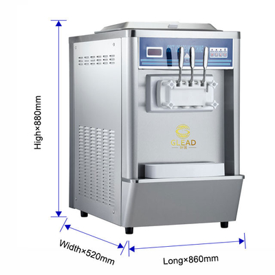 1.7kW 산업 냉장 장치 2x5.8L 호퍼 12-18kg/h 생산 속도 220-240V 전압
