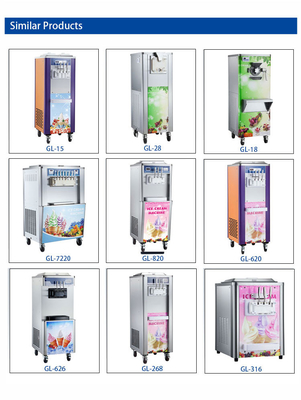 R404A 냉매 2x2.1L 냉동 탱크와 2x1.6kW 등급 출력