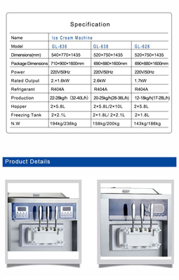 R404A 산업 냉각 장비 2x1.6kW 생산용 출력 220-240V 전압