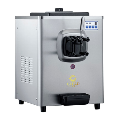 1.6L 냉동 탱크 5L 호퍼 220-240V 전압과 함께 부드러운 아이스크림 기계 시간당 100-150 컵