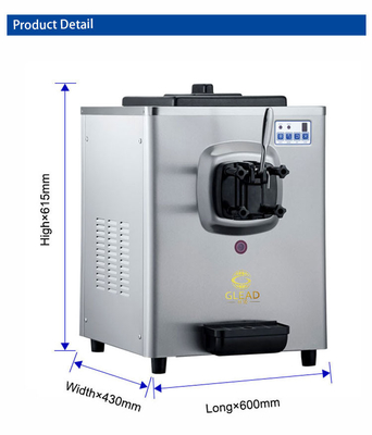 700W 산업 냉각 장비 5L 호퍼와 1.6L 냉동 탱크 6-8kg/h 생산