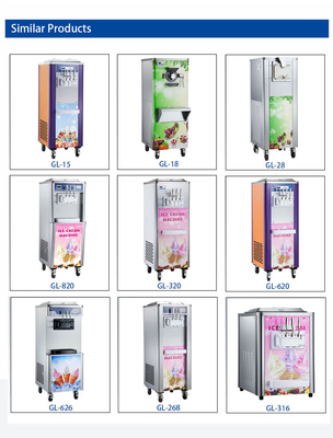 산업 냉각 장비 700W 등급 출력 100-150 컵/h 및 사전 냉각 기능