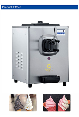 부드러운 아이스크림 기계 6-8kg / h 생산 5L 하퍼 사전 냉각 및 밤 보존