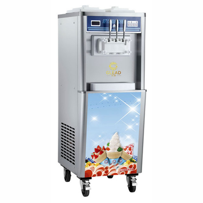 산업용 부드러운 아이스크림 기계 2x10L 냉동 탱크 25kg/h 빠른 냉각을 위한 생산