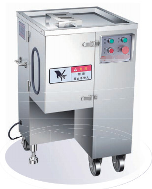전기 0.75KW 스테인리스 스틸 육류 처리 기계 분리 가능한 칼 세트 3.5-5mm 절단 육류 절단기