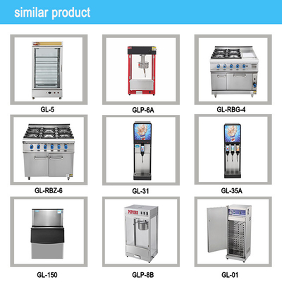 첨단 가스 6 범주 오븐 세트 SS304 LPG/자연가스 작동
