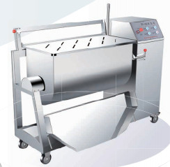 전기 육류 처리 장비 380V/50HZ 400kg 용량 및 단일 / 이중 조동 샤프트 채울 믹서