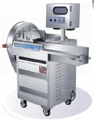1.1KW 용량 채소 처리 기계 380V 전기 모터 전력 175kg 순량 무게 디지털 디스플레이 채소 슬라이버