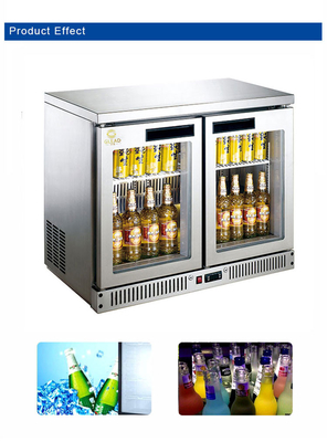 180L 호텔 로비 장비 / 호텔 솔루션 팬 냉각 냉각 4°C 8°C R134a 냉장고 340W
