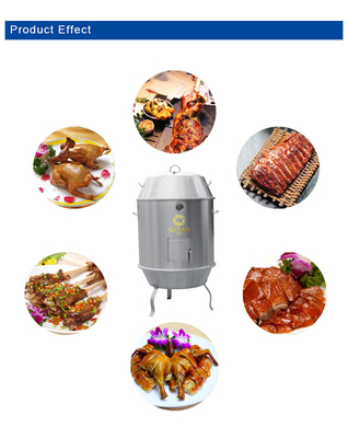 효율성 목탄 가스 전기 로스트 오븐 오븐 12KW 식품 서비스 기계