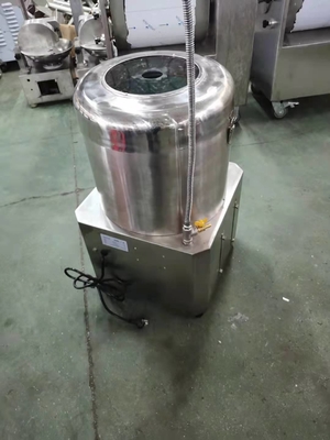 스테인레스 스틸 상업용 감자 껍질 껍질 400KG/h 용량 1.5kw 전력 호텔 및 레스토랑