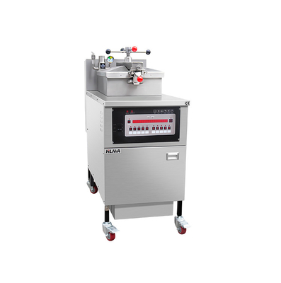상업용 주방 닭고기 프라이어 25L 용량 13.5 kW 전력 기계 패널 오일 필터 135Kg