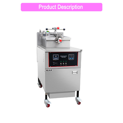 상업용 주방 닭고기 프라이어 25L 용량 13.5 kW 전력 기계 패널 오일 필터 135Kg
