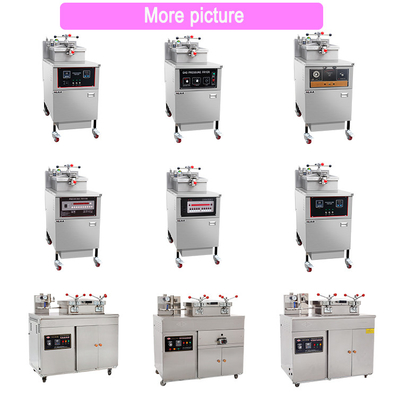 25L 가스 압력 튀긴 닭고기 기계 0.65 Kw LGP/NG 가스 전력 오일 필터 160 KKg N.W.